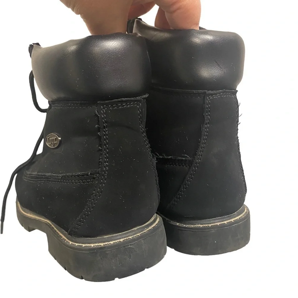 LUGS black lace up chukka boots little boys kids youth size 1.5